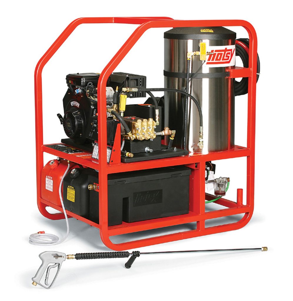 2.7 GPM 12V DC Burner Portable Hot Water Pressure Washer Gas 2,400 PSI 